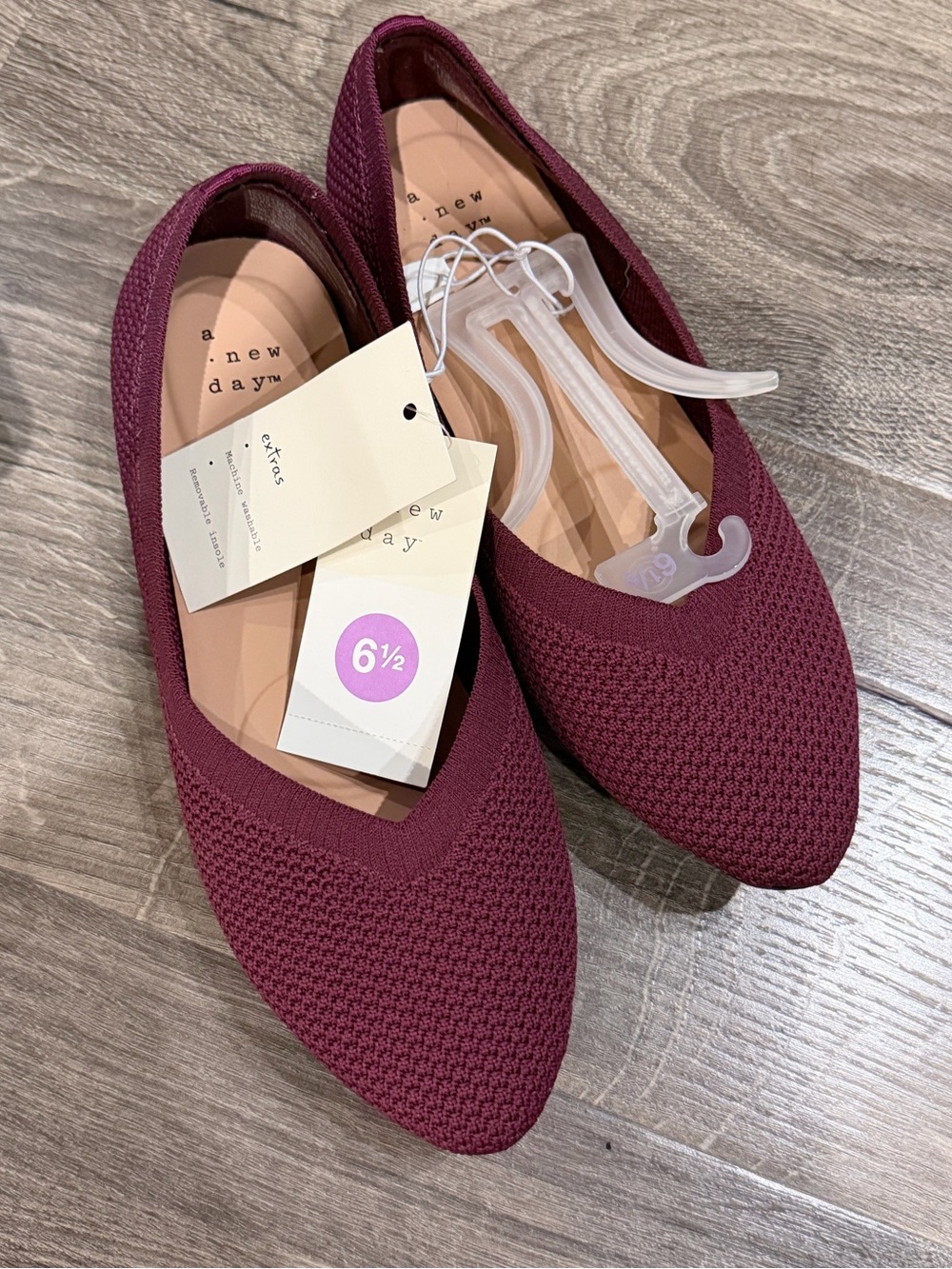 NWT A New Day Burgundy ballet flat- size 6.5